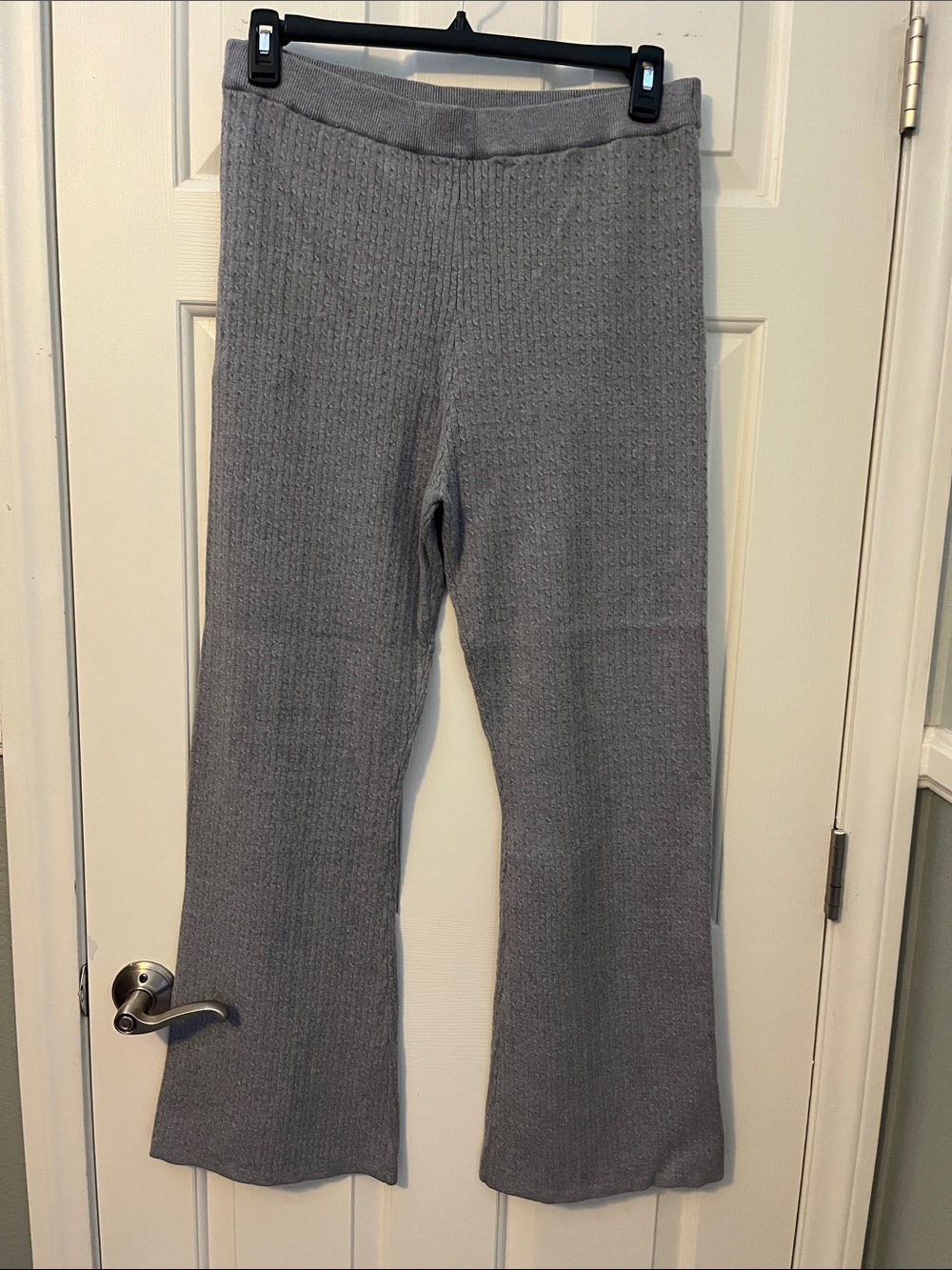 Victoria's Secret Gray Knit Boot Cut Pants